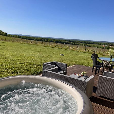 Perigourdine Avec Spa Et Vue Pomport Exterior photo